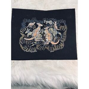 Aboriginal Art Australia The Survival of the Kangaroos Fabric Panel‎ Gooses Art